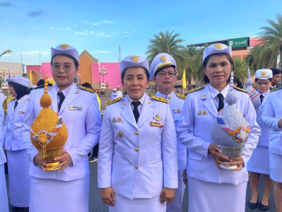 เข้าร่วมพิธีถวายเครื่องราชสักการะ พานพุ่มทอง พุ่มเงิน ... พารามิเตอร์รูปภาพ 1