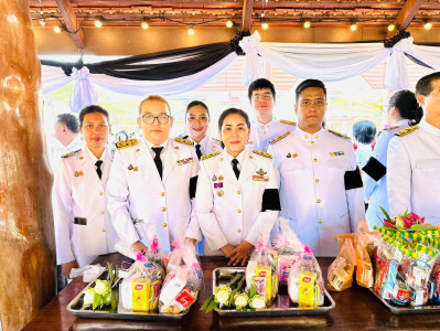 เข้าร่วมพิธีเจริญพระพุทธมนต์ และพิธีทำบุญตักบาตร พารามิเตอร์รูปภาพ 1